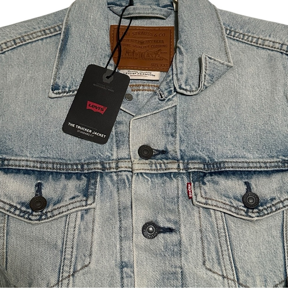 Levi's Faded Blue Tucker Premium Denim Jacket - Picture 5 of 13